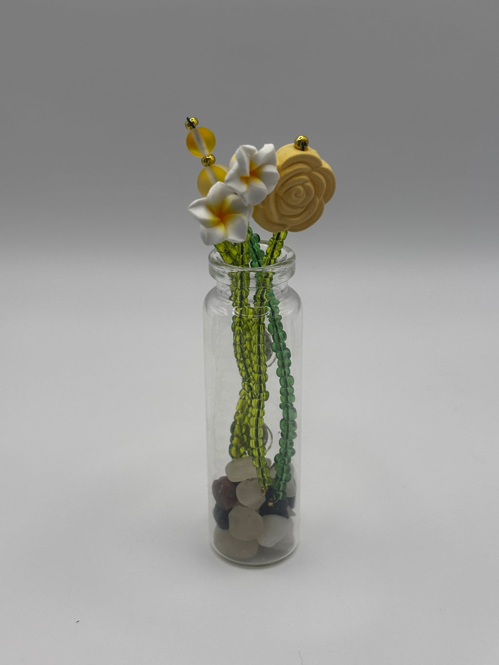 Yellow Plumeria Mini Bouquet Magnet