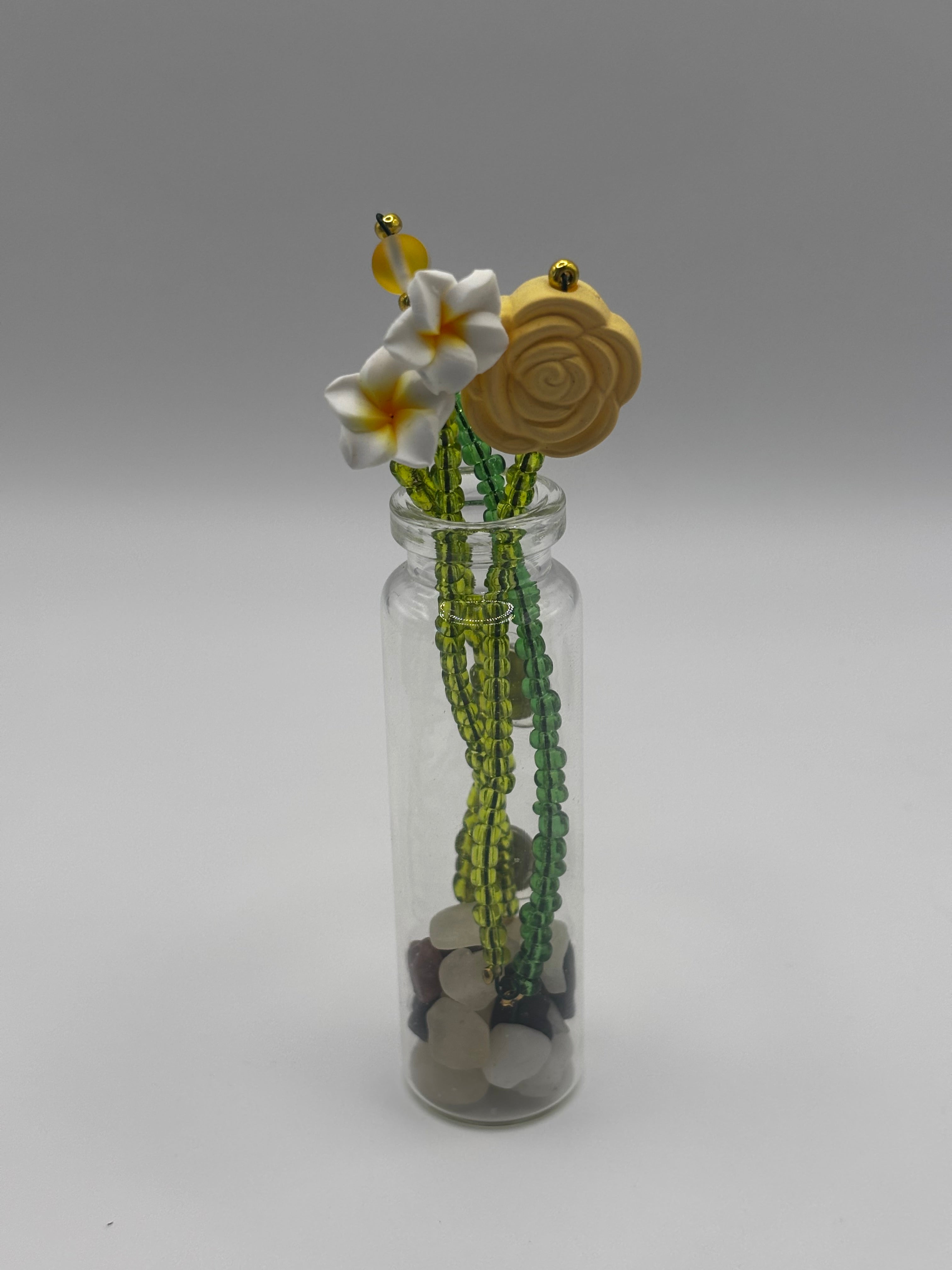 Yellow Plumeria Mini Bouquet Magnet